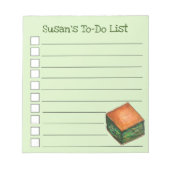 Spanakopita Griechisch Food Spinach Feta Phyllo Pi Notizblock (Vorderseite)