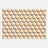 Spanakopita Moussaka Baklava Griechischer Lebensmi Geschenkpapier Set (Vorderseite)