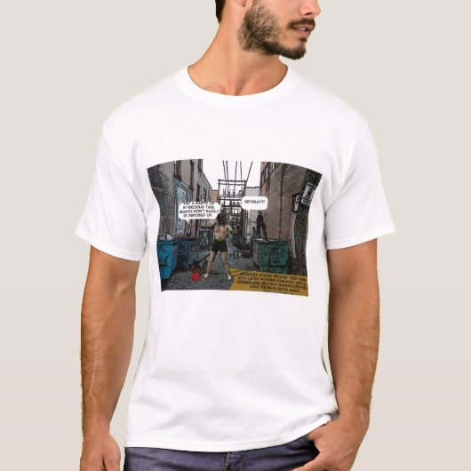 Spandexfrauen-Comicen T-Shirt (Vorderseite)