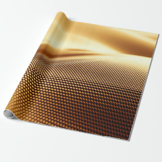 Spandrapery luxuriöser goldener Hintergrund. 3D-Kr Geschenkpapier