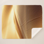 Spandrapery luxuriöser goldener Hintergrund. 3D-Kr Sherpadecke (Vorderseite (Horizontal))