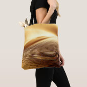 Spandrapery luxuriöser goldener Hintergrund. 3D-Kr Tasche (Von Nahem)