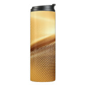 Spandrapery luxuriöser goldener Hintergrund. 3D-Kr Thermosbecher (Nach links gedreht)