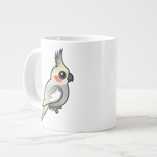 Spangled Cockatiel Jumbo-Tasse (Vorderseite Links)