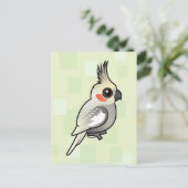 Spangled Cockatiel Postkarte (Stehend Vorderseite)