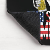 Spangled Hammered Präsident Donald Trump Beer Lieb Mousepad (Ecke)