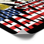 Spangled Hammered Präsident Donald Trump Beer Lieb Poster (Ecke)