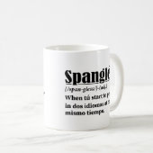 Spanglés Funny Definition zweisprachig Kaffeetasse (VorderseiteRechts)