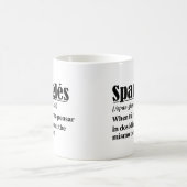 Spanglés Funny Definition zweisprachig Kaffeetasse (Mittel)