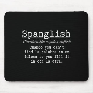 Spanglish-Definition Lustiger spanischer Lehrer Zw Mousepad