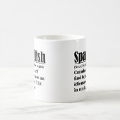 Spanglish Funny Definition Spanisch Englisch Kaffeetasse (Mittel)
