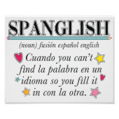 Spanglish Poster (Vorne)