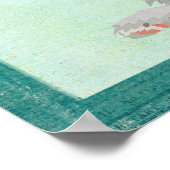 SPANIEL & BIRD Art Poster (Ecke)