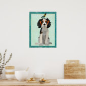 SPANIEL & BIRD Art Poster (Küche)