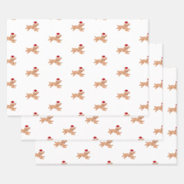 Spaniel Dog Christmas Geschenkpapier Set