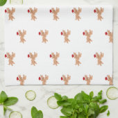 Spaniel Dog Christmas Geschirrtuch (Gefaltet)