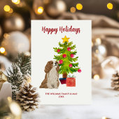 Spaniel Dog Familie Weihnachten