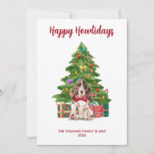 Spaniel Dog Familie Weihnachten (Vorderseite)