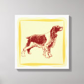 Spaniel Dog Leinwanddruck (Vorderseite)