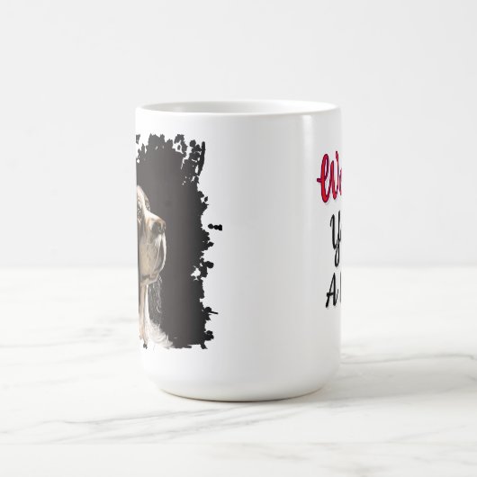 Spaniel dog love mug  kaffeetasse (Mittel)