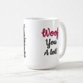 Spaniel dog love mug  kaffeetasse (VorderseiteRechts)