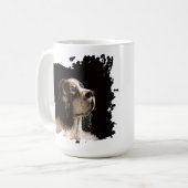 Spaniel dog love mug  kaffeetasse (Vorderseite Links)