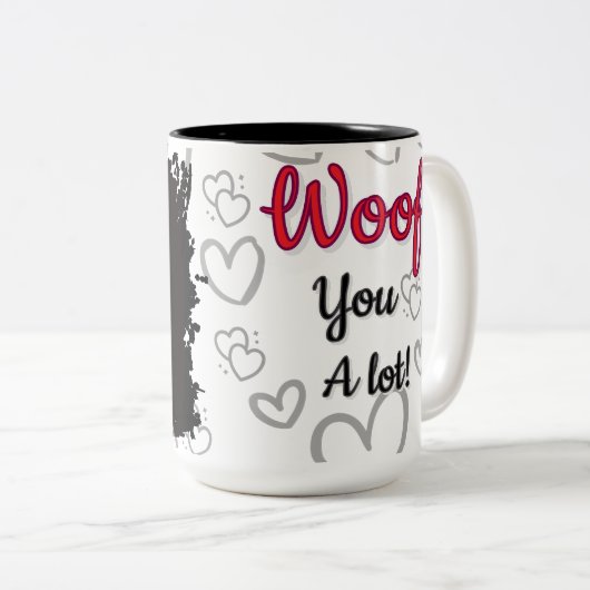 Spaniel dog love mug  zweifarbige tasse (VorderseiteRechts)