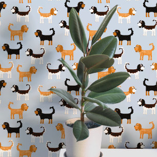 Spaniel Dog Pattern Tapete