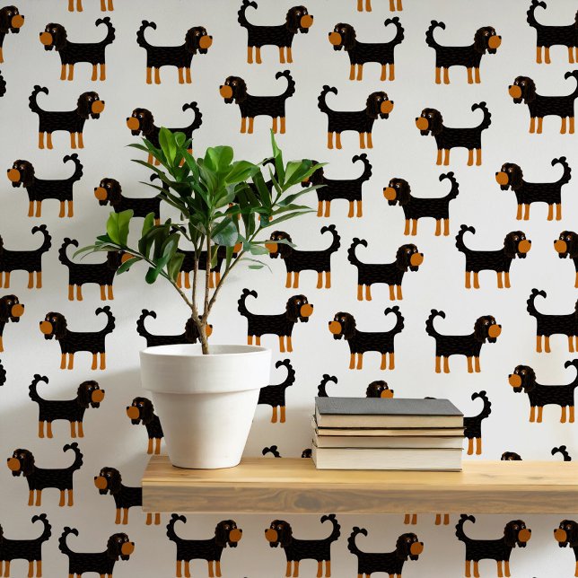 Spaniel Dog Pattern Tapete (King Charles Cavalier Spaniel dog wallpaper)