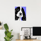 Spaniel Dog Print Poster (Heimbüro)