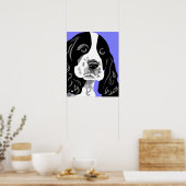 Spaniel Dog Print Poster (Küche)