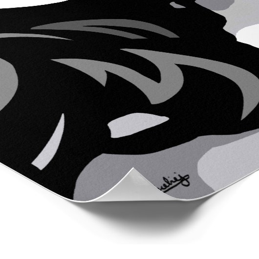 Spaniel Dog Print Poster (Ecke)