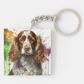Spaniel Dog Schlüsselanhänger (Rückseite)
