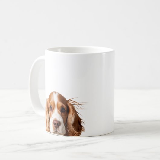 Spaniel English springer Kaffeetasse (Vorderseite Links)