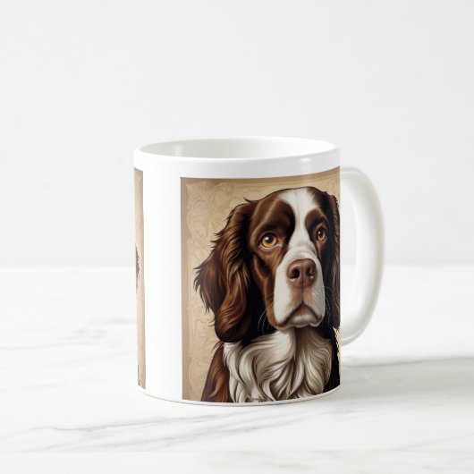 Spaniel English springer Kaffeetasse (VorderseiteRechts)