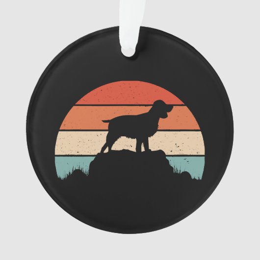 Spaniel English springer Ornament (Vorderseite)