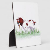Spaniel Fotoplatte (Seite)