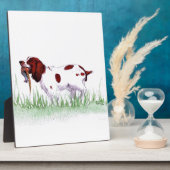Spaniel Fotoplatte (Seite)