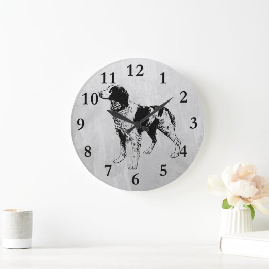 Spaniel Große Wanduhr (Zuhause)