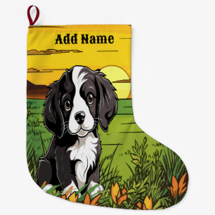 Spaniel Großer Weihnachtsstrumpf