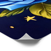 Spaniel Hund feiert Geburtstag mit festlicher Hut Poster (Ecke)