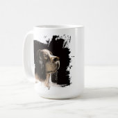 Spaniel-Hund-Liebe-Tasse Kaffeetasse (Vorderseite Links)