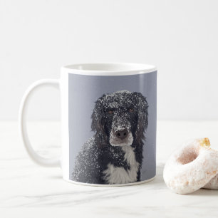 Spaniel-Hund-Mischlings-Tierporträt Kaffeetasse