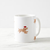 Spaniel-Hund-Weihnachts-Tasse  Kaffeetasse (VorderseiteRechts)