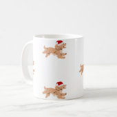 Spaniel-Hund-Weihnachts-Tasse  Kaffeetasse (Vorderseite Links)