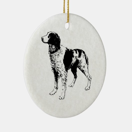 Spaniel Keramikornament (Rechts)