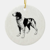 Spaniel Keramikornament (Vorne)