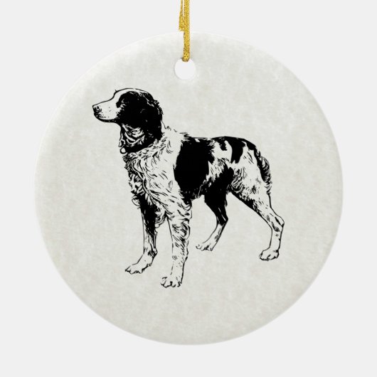 Spaniel Keramikornament (Hinten)