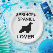 Spaniel Liebhaber Pappteller (Party)