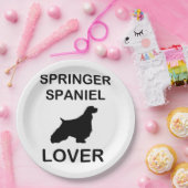 Spaniel Liebhaber Pappteller (Party)